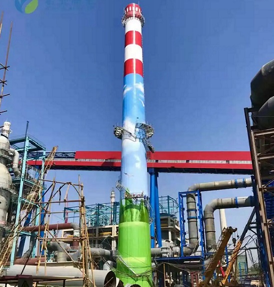 烟囱粉刷美化:绿色技艺绽放光彩,让工业风景重焕生机！